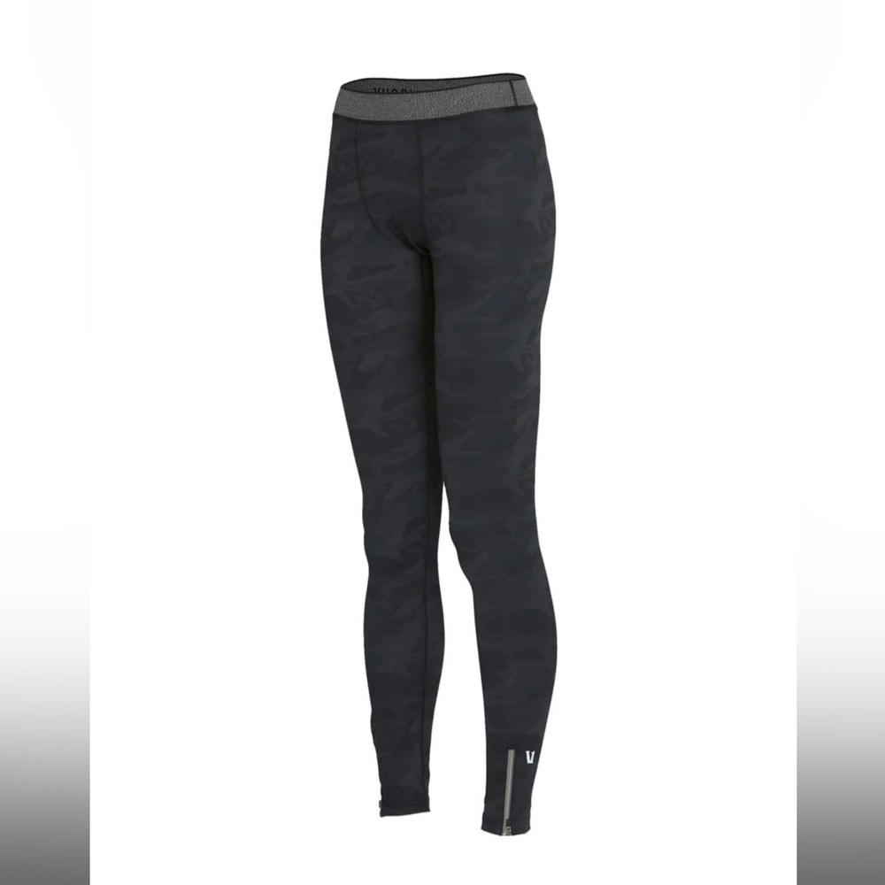 Mens Vuori Limitless Compression Yoga Tights Black Camo Sz L